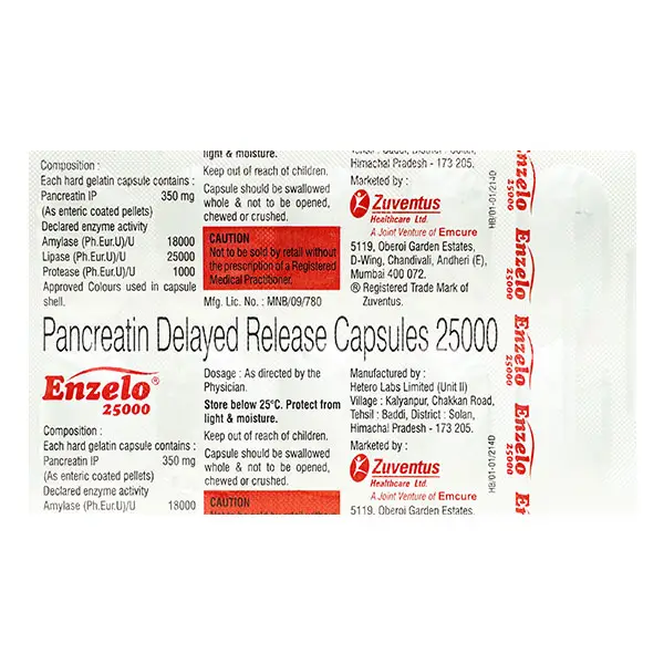 Enzelo 25000mg Capsule